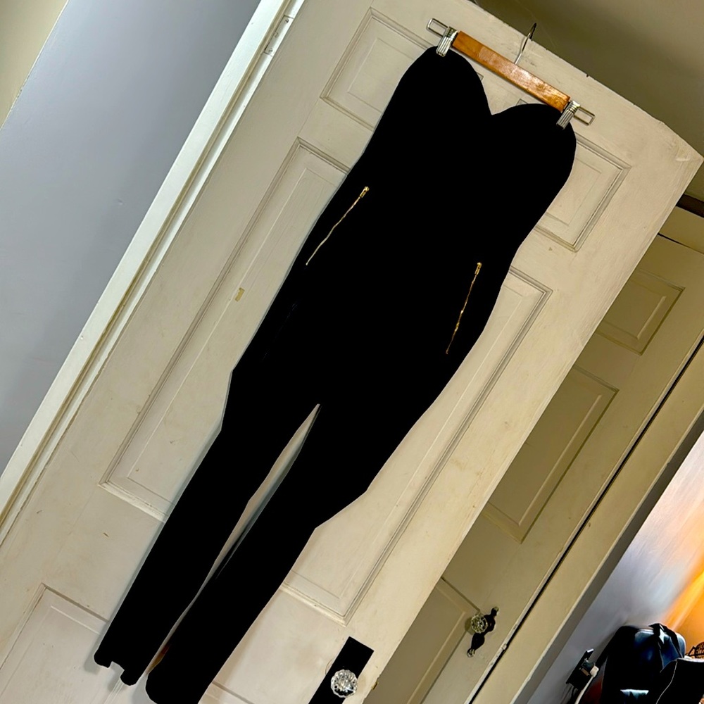 Strapless Black Jumpsuit